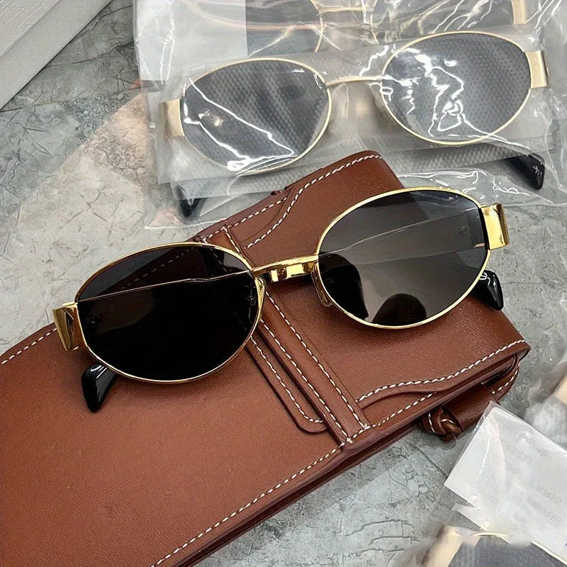 Classic Metal Oval Everyday Sunglasses