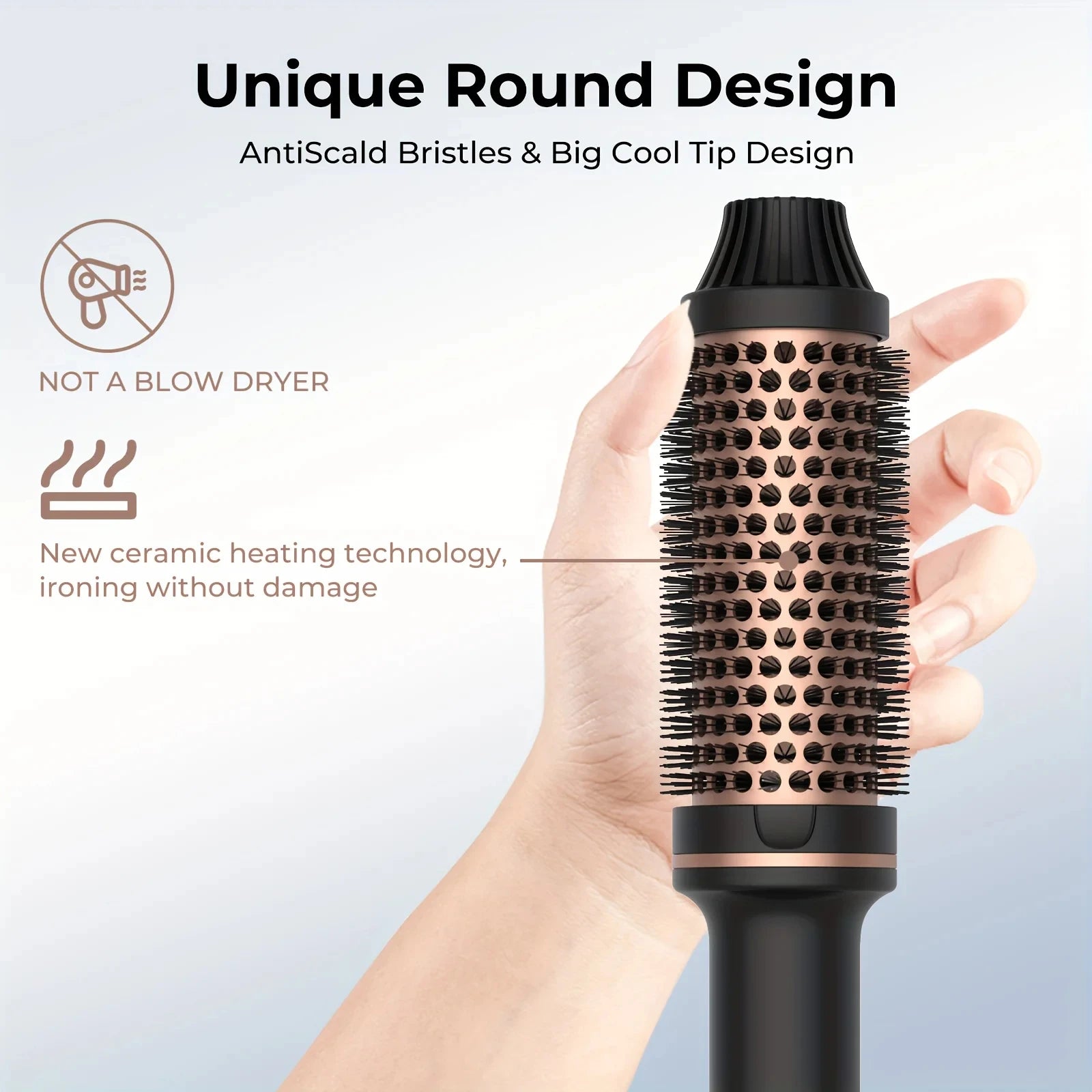QuickStyle Travel Heated Volumizing Hair Brush