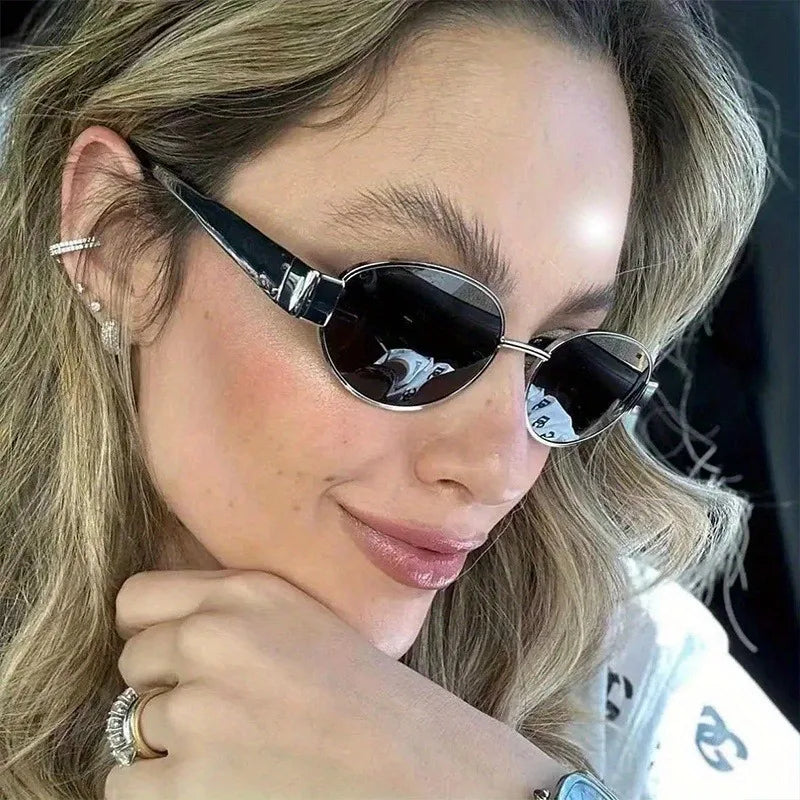 Classic Metal Oval Everyday Sunglasses