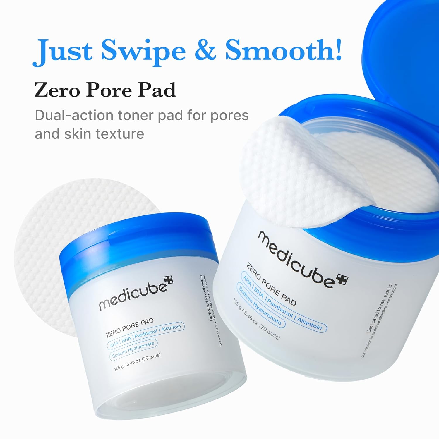 Medicube Zero Pore Dual Textured Toner Pads